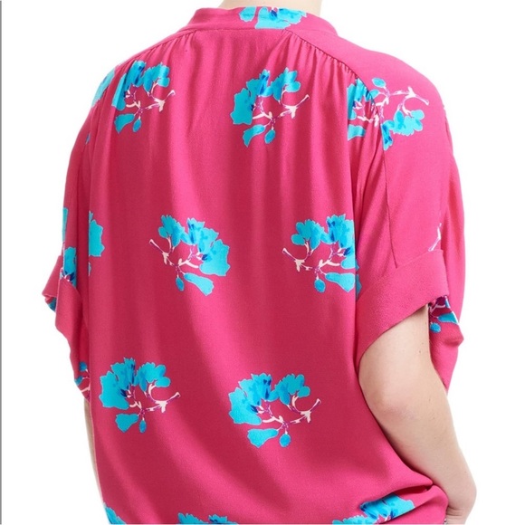 NWT Maje Clowers Floral Print Button down Blouse - Picture 2 of 7